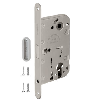 Armadillo ինտերիերի մագնիսական կողպեք՝ հարվածային թիթեղով GRAVITY G02.196.50.85 SN Անփայլ նիկել