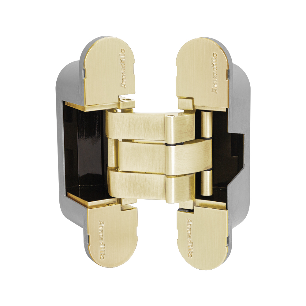 Петля Armadillo (Армадилло) скрытой установки U3D8000.VPG SG TECH/NO LOGO матовое золото