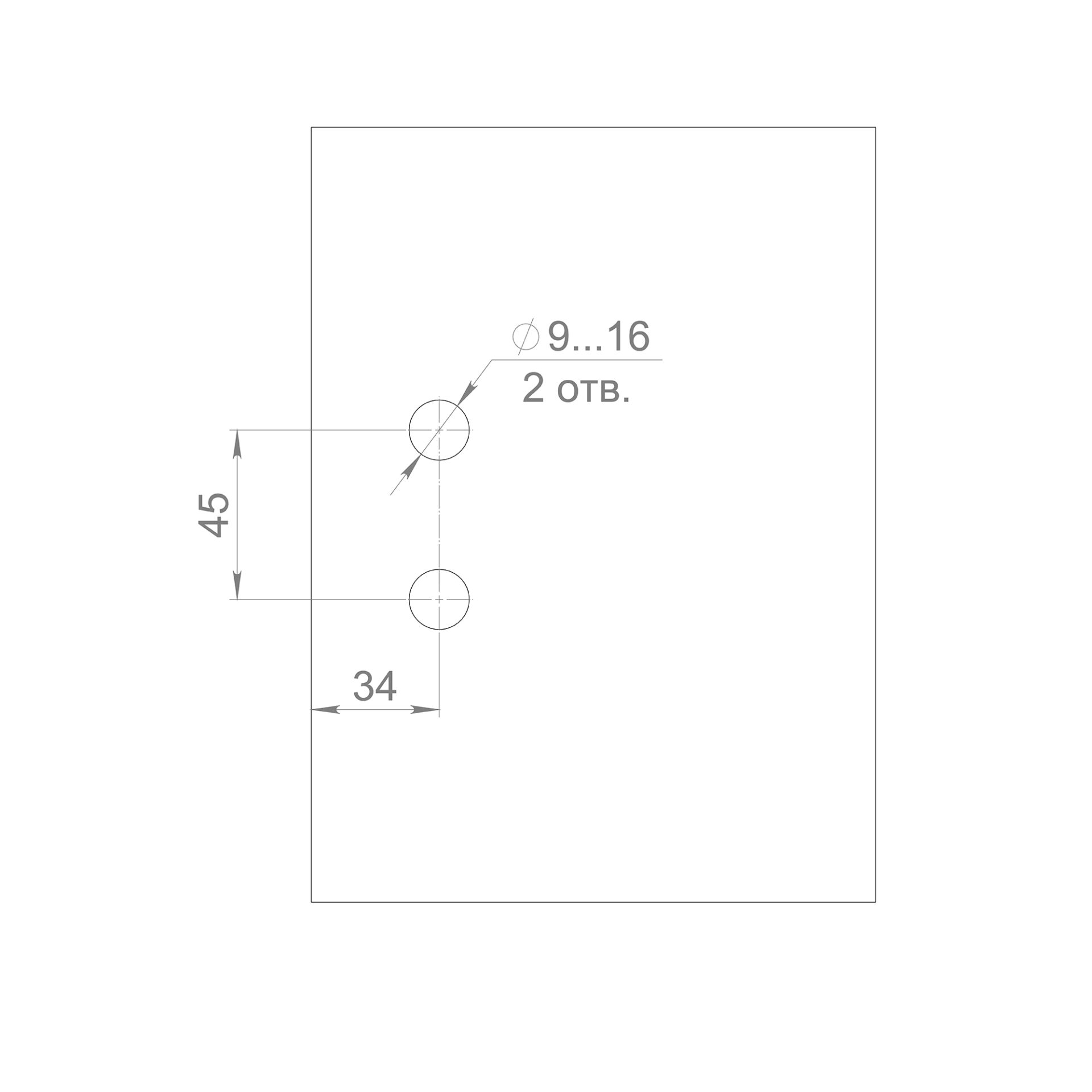 Эскиз стекла для петель Space